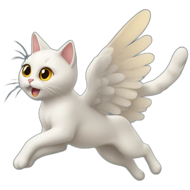 flying-cat emoji