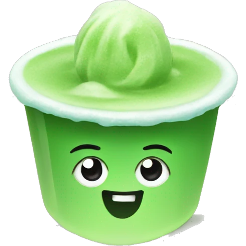 Ice matcha emoji