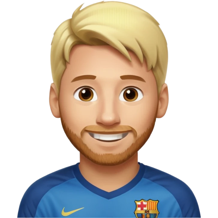MESSI BLOND HAIR emoji