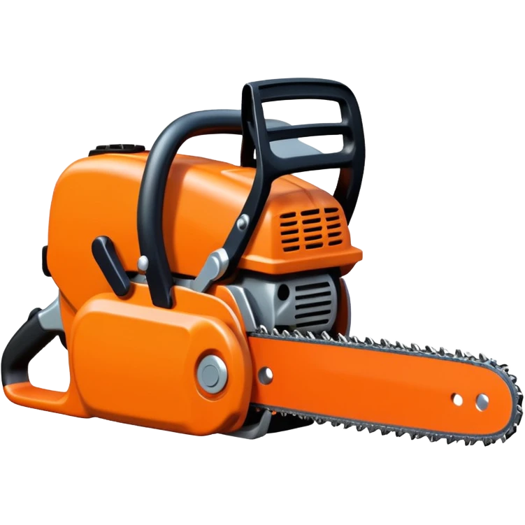 chainsaw with sparks emoji