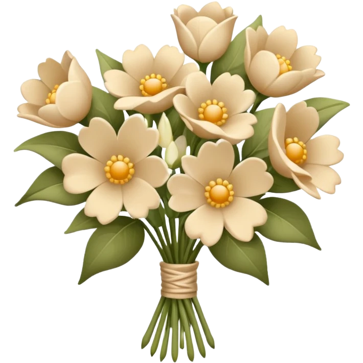 букет цветов beige emoji