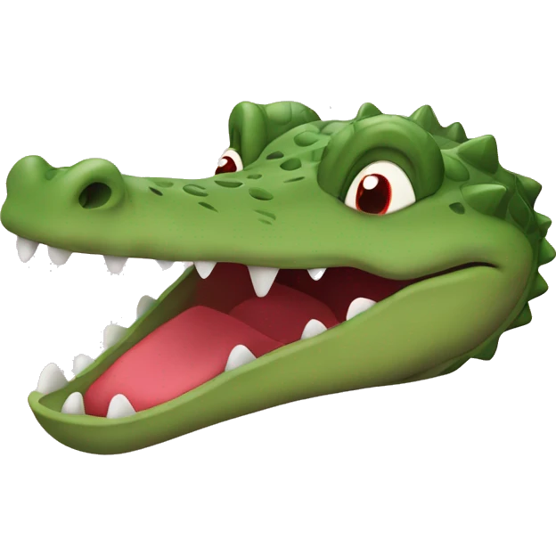 crocodile with heart eyes emoji