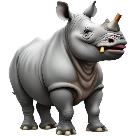 Rhino smoking emoji