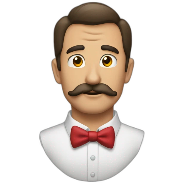 Hombre barbon pelirrojo mandando beso emoji