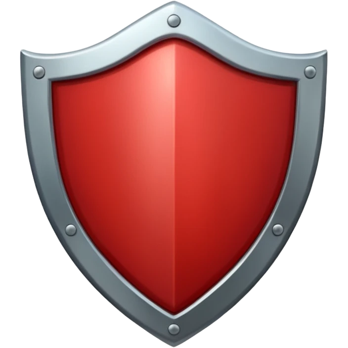 Red shield emoji