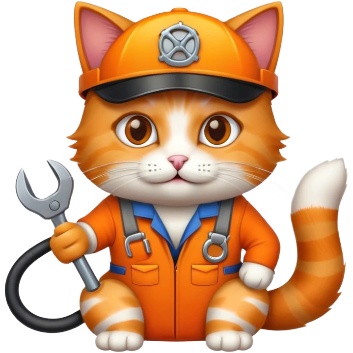 A cat mechanic  emoji