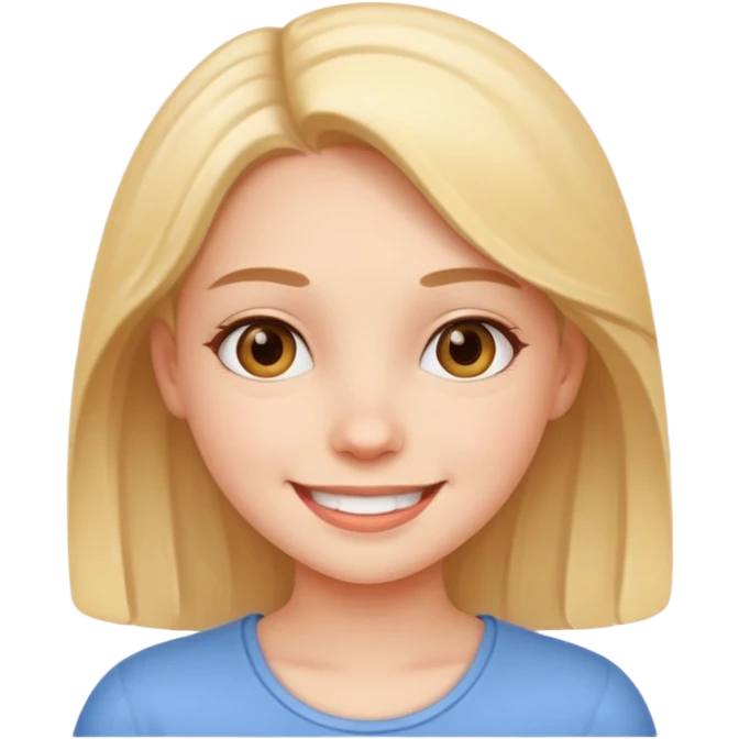 a cute girl emoji