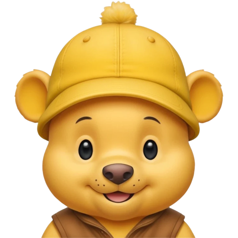 winnie the Pooh with cap  emoji