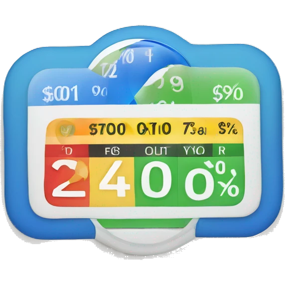 credit score graphic emoji