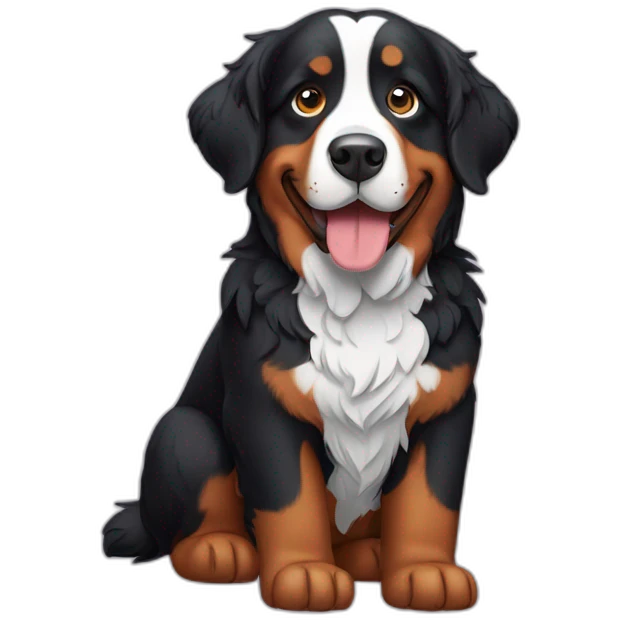Bernese Mountain Dog emoji