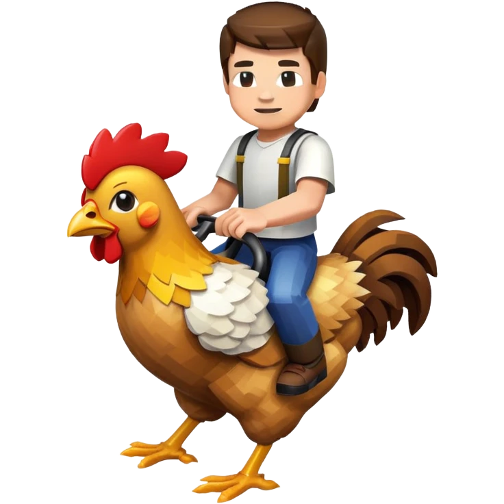 Minecraft chicken jockey  emoji