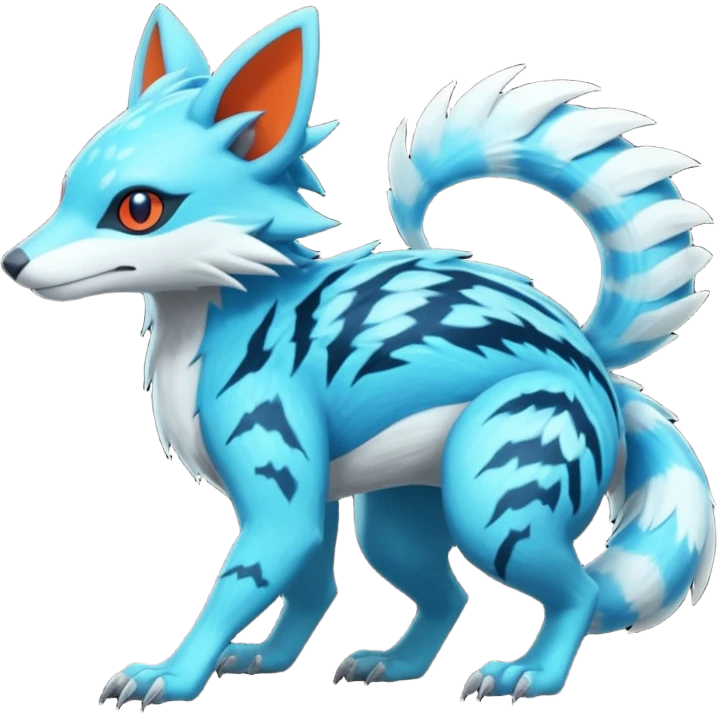  exotic tropical cyber-Sleuth-Litten-Linoone-Noibat-Fakémon-Pokémon-Vernid-creature emoji