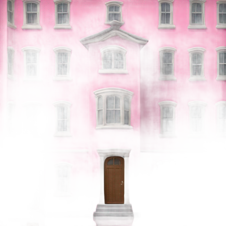 Pink house emoji
