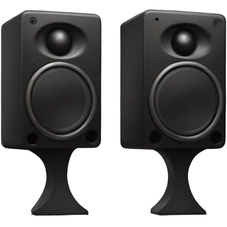 2 speakers dancing emoji