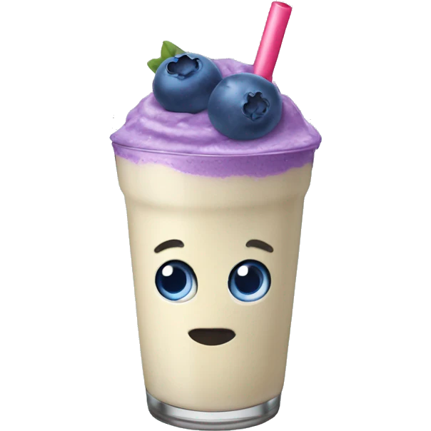 Blueberry smoothie emoji