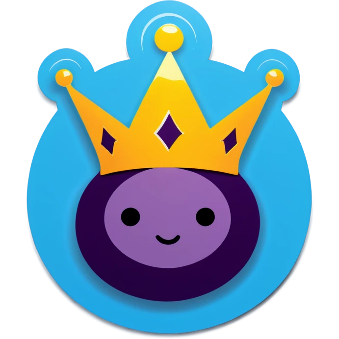 Wearing a crown emoji