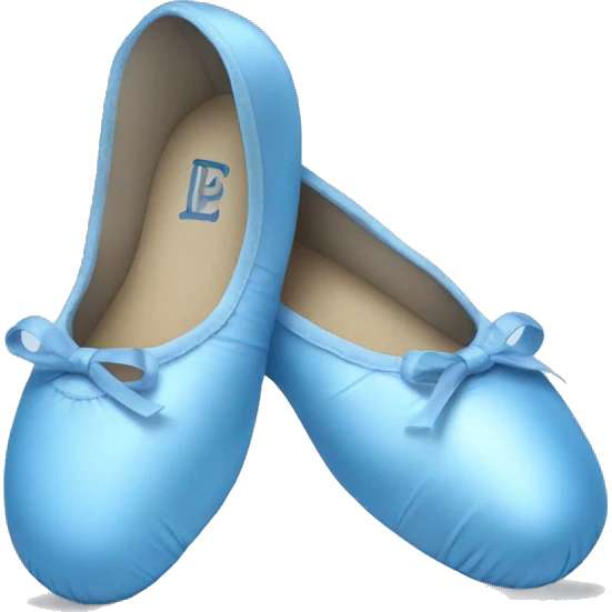 Blue ballet shoes emoji