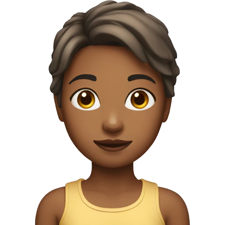 Girl with shorta emoji