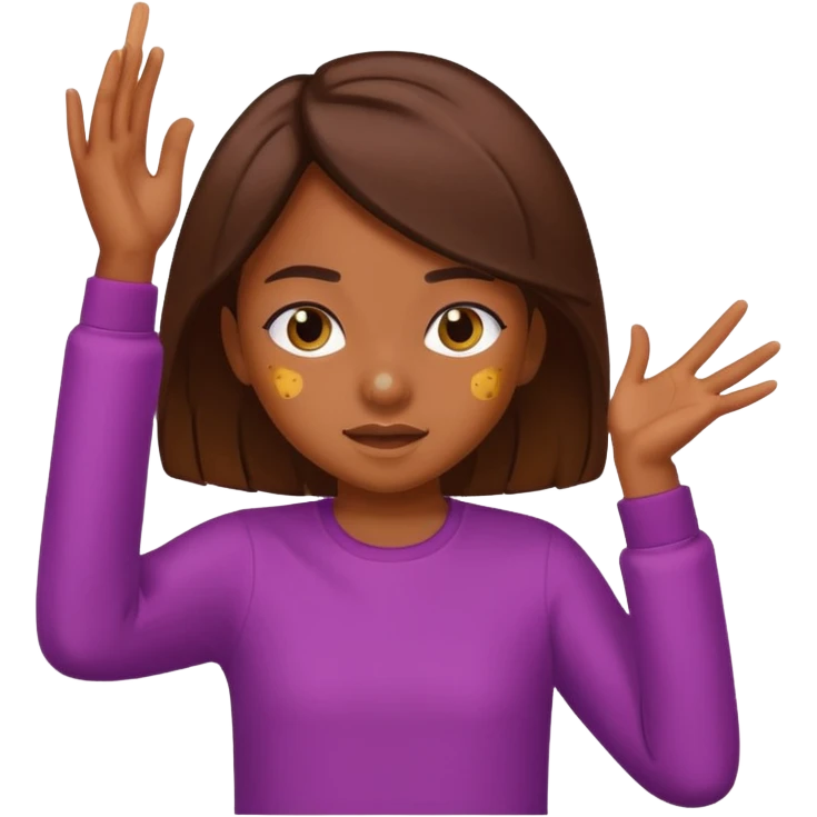 girl Dab dab emoji