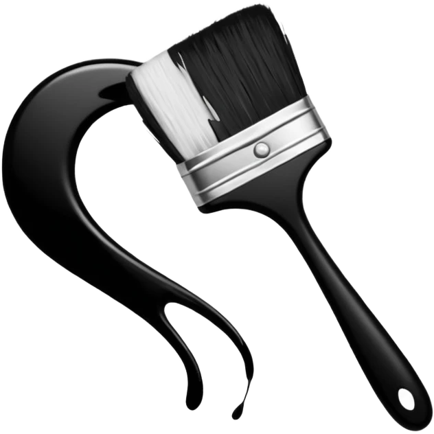 Visualize on-brand content — instantly. black white pallete preferred. brush painting on a canvas emoji