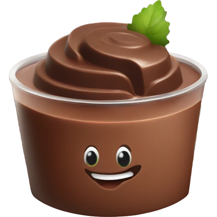 chocolate mousse emoji