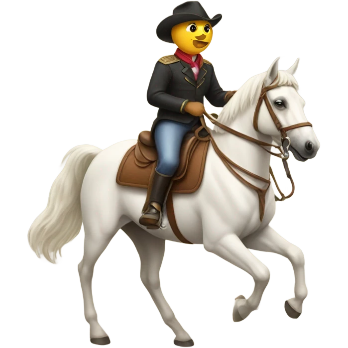 Dog riding a horse emoji