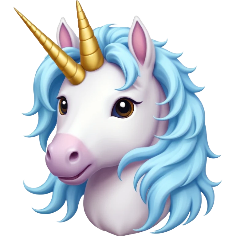 Unicorn completly and happy emoji