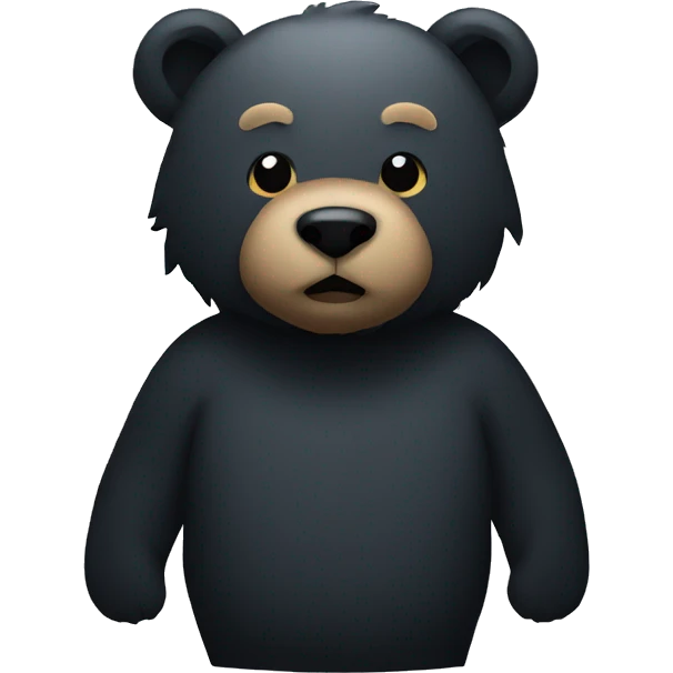 Bear in shadow emoji