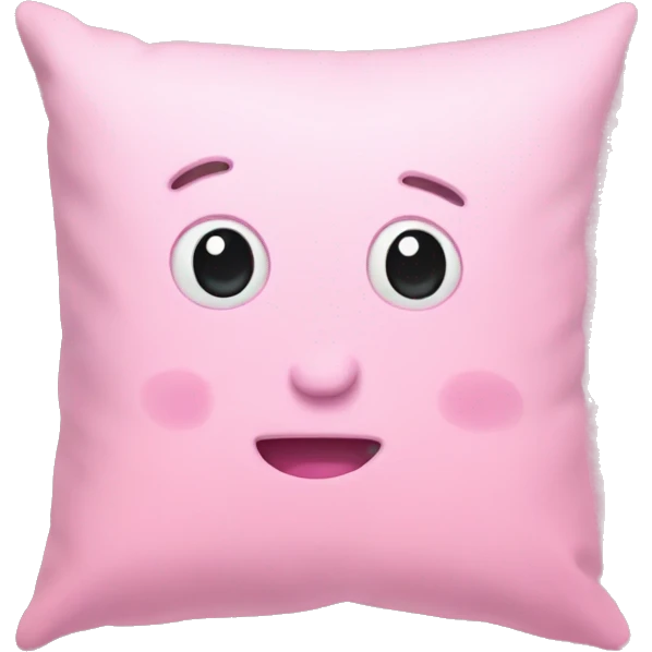 A pink pillow emoji