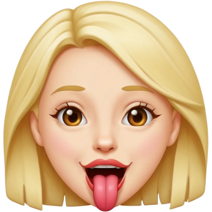 Girl  joking her self with Tounge sticking out emoji