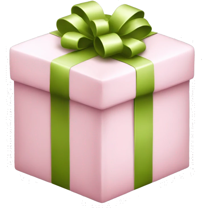 light pink christmas present emoji