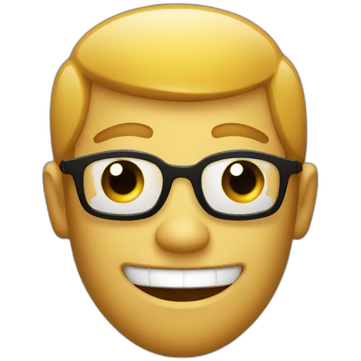 Man with giant thumbs up and black background emoji
