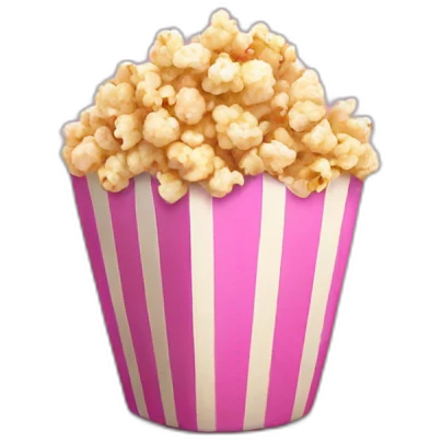 Pink-popcorn  emoji