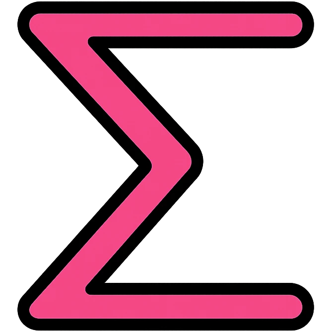 the number eleven represented using Greek alphabet letterforms, stylized, colorful lineal icon with black outlines emoji