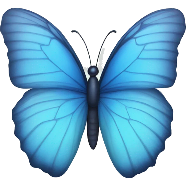 Blue butterfly emoji