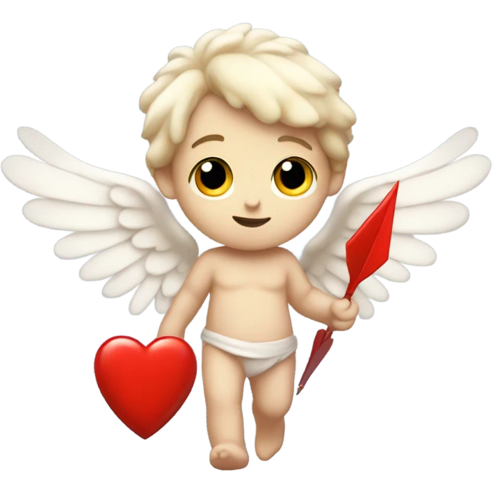 Photo of Pale cute cupid with red arrow emoji