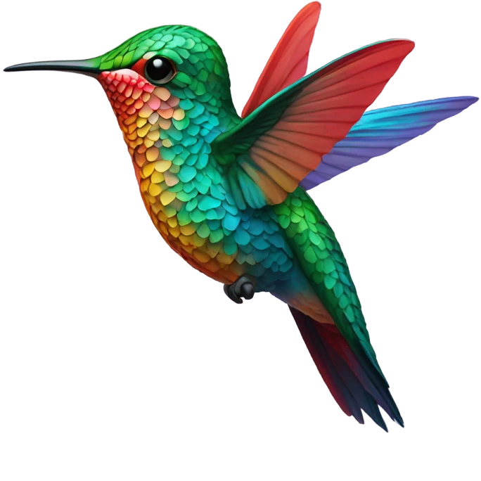 hummingbird heart emoji