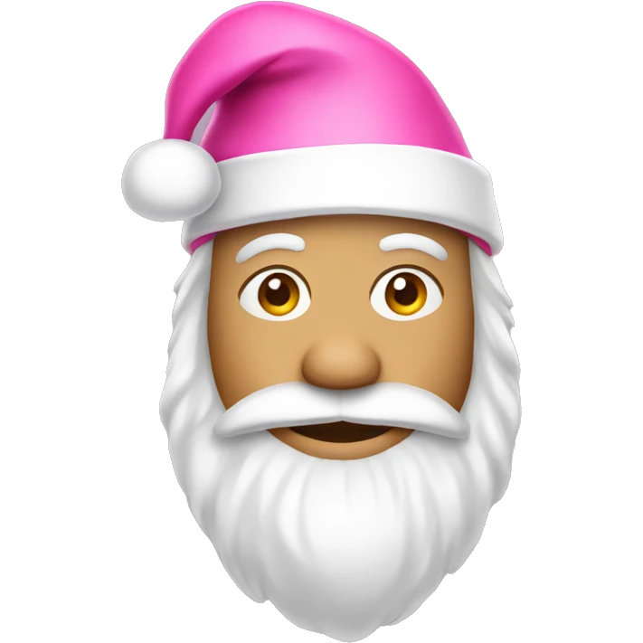 Pink Santa hat emoji
