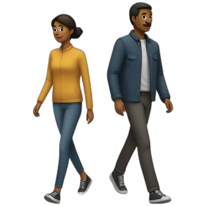 two people walking emoji