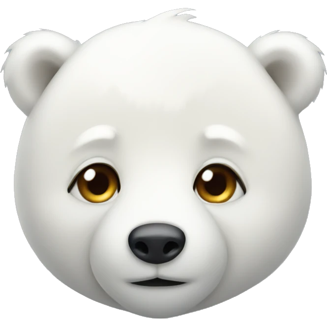 Cute polar bear emoji