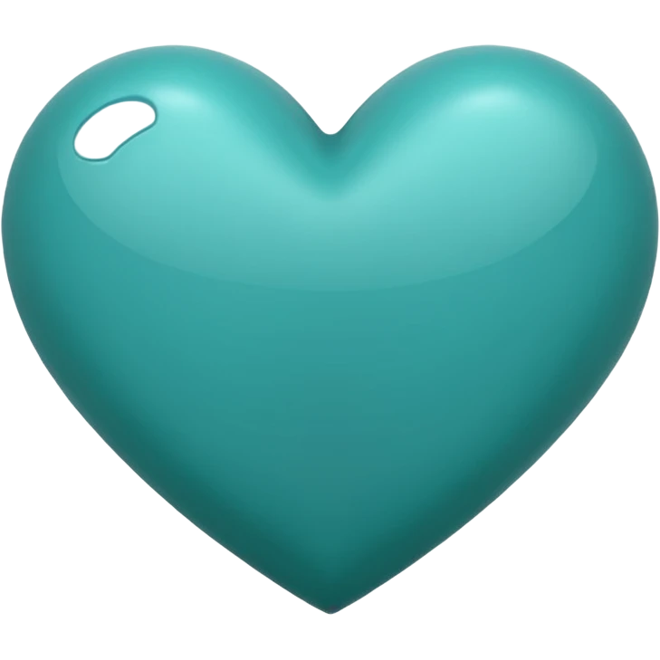 Teal heart emoji