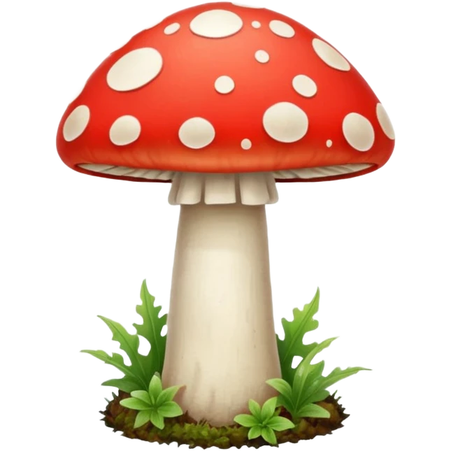 psychodelic mushroom single simple colorful harvested psylocybine emoji