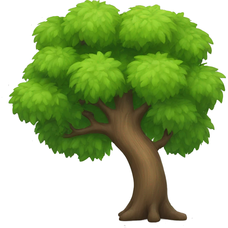 Chat avec arbre emoji