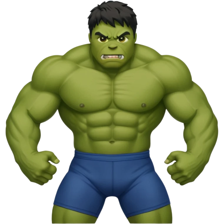 Hulk wrestling  emoji