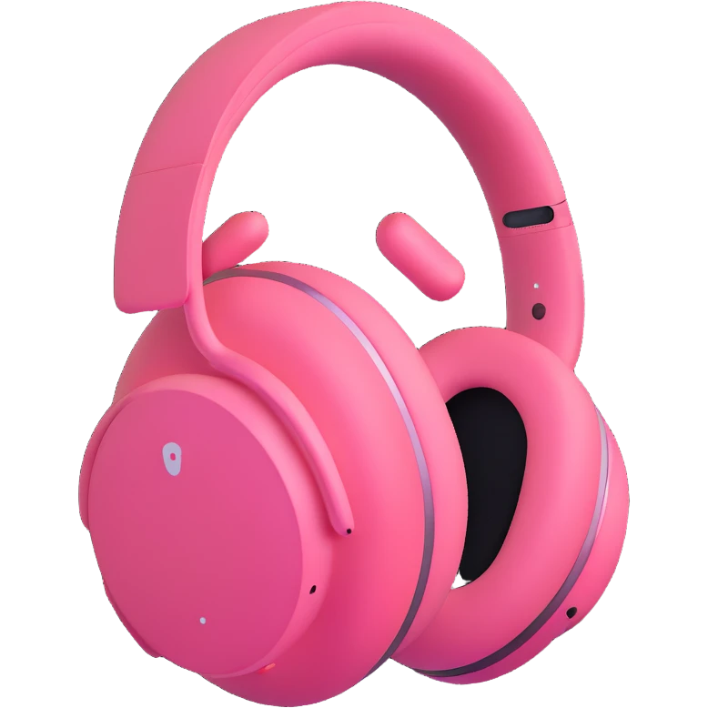 pink AirPods Max headphones emoji