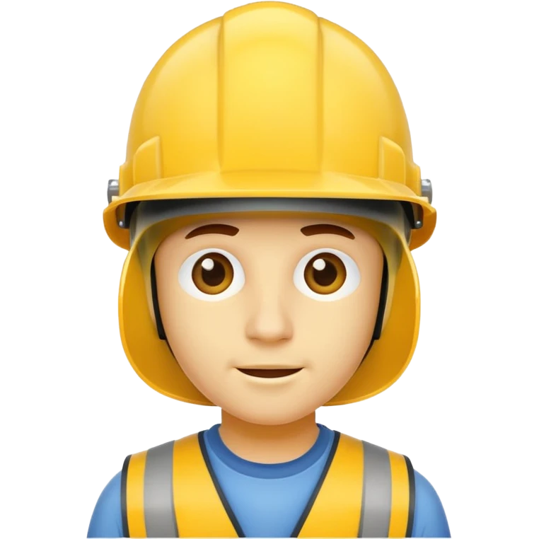yellow worker's helmet without a face emoji