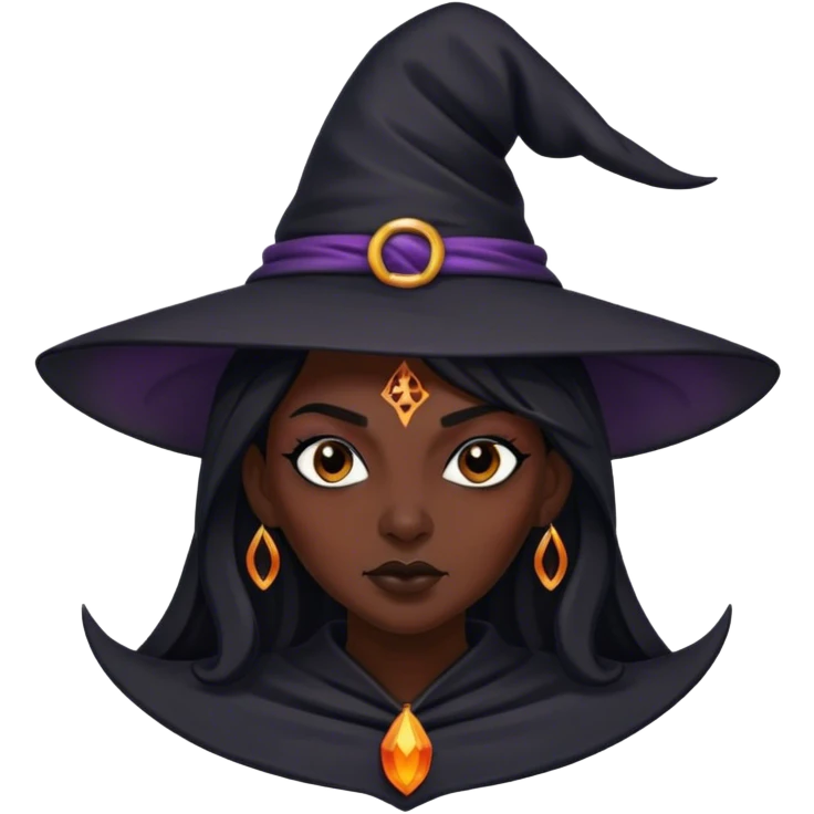 Black witch  emoji