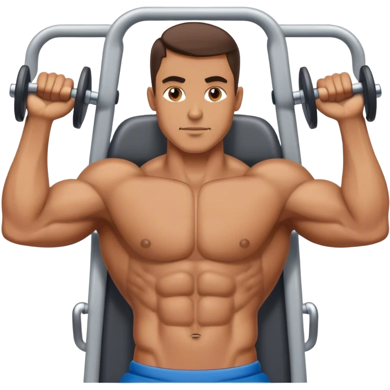 guy pec machine emoji