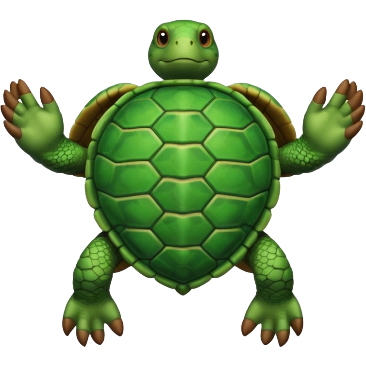 Turtle with hands emoji
