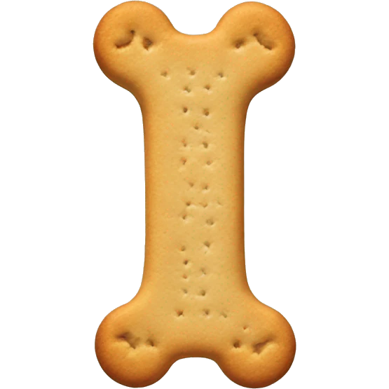 bone shaped dog biscuit emoji